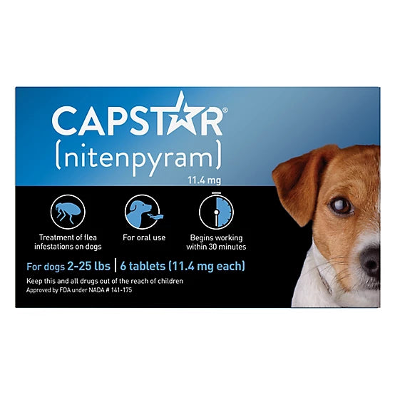 Capstar Flea Control Tablets for Dogs 2-25 lb., 6 ct.