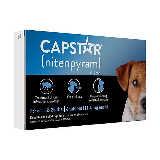 Capstar Flea Control Tablets for Dogs 2-25 lb., 6 ct.