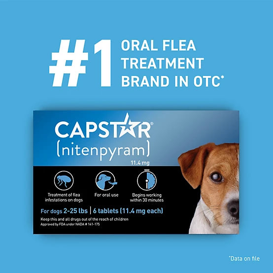 Capstar Flea Control Tablets for Dogs 2-25 lb., 6 ct.