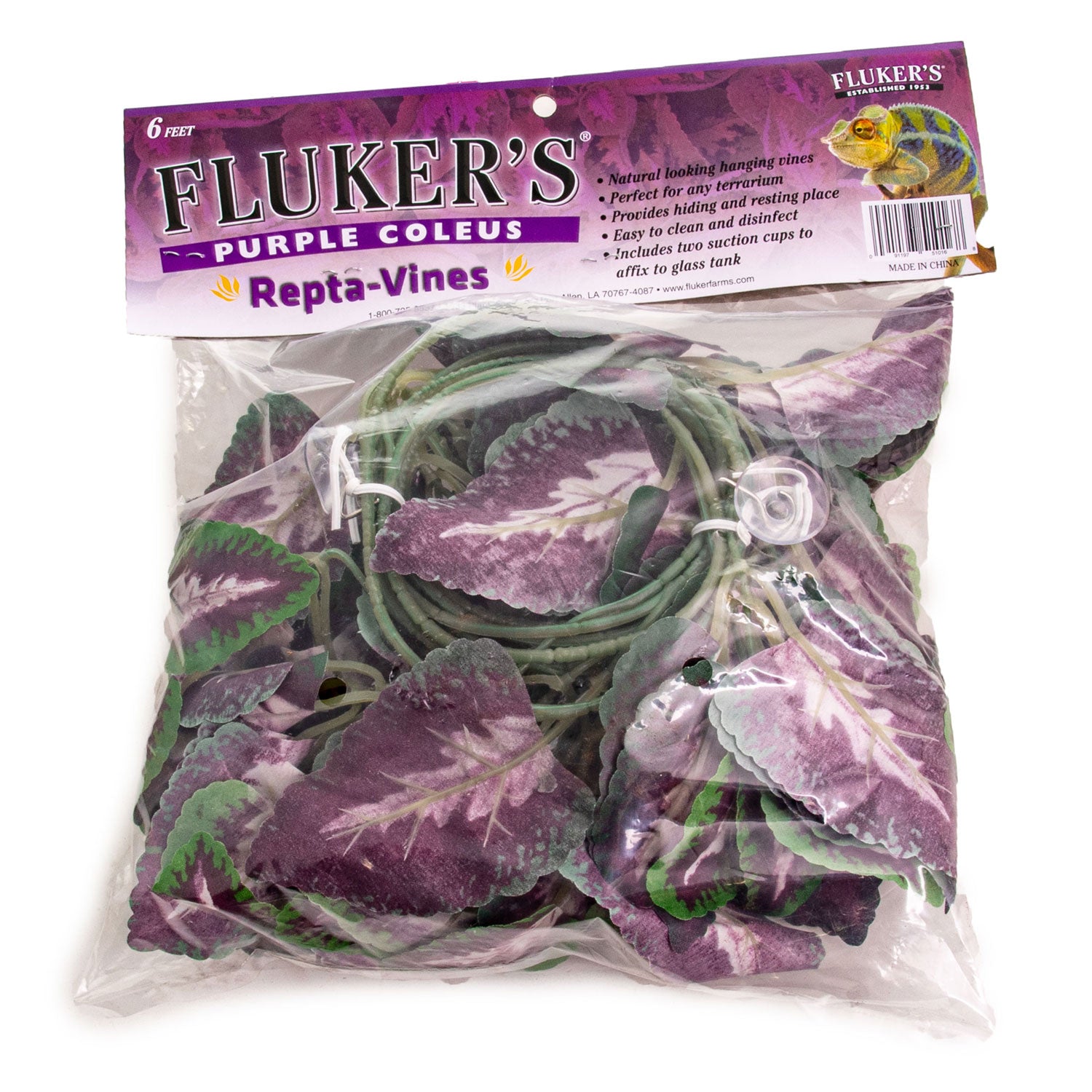 fluker's repta vines-pothos Fluker's Purple Coleus Repta-Vines, 6'