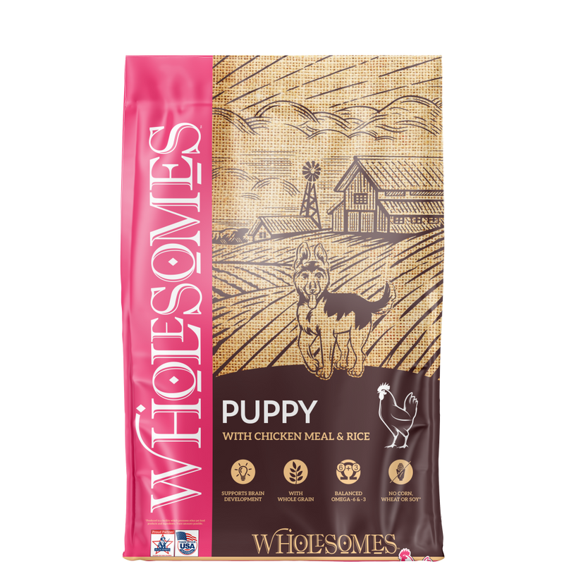 Wholesomes Puppy Chicken Meal & Rice Recipe For Puppies