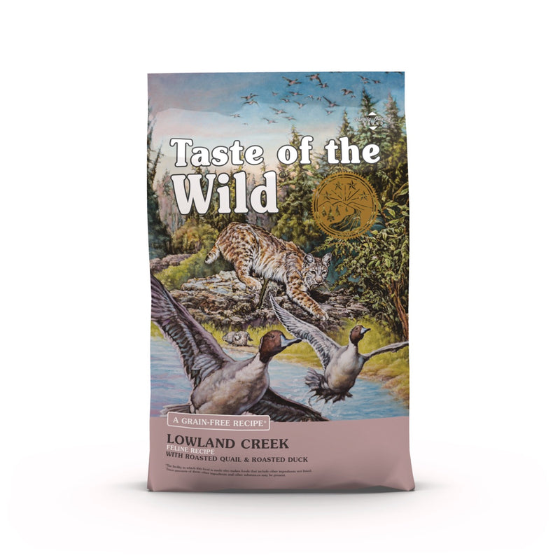 Taste of the Wild Lowland Creek Feline Recipe with Roasted Quail & Roasted Duck Dry Cat Food