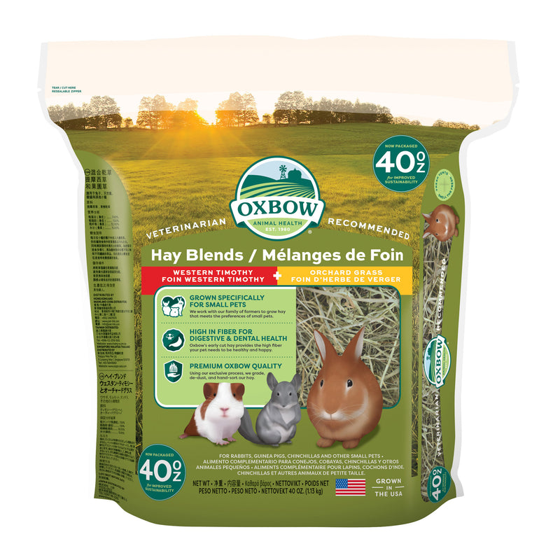 Oxbow Hay Blends: Western Timothy & Orchard Hay 40 oz
