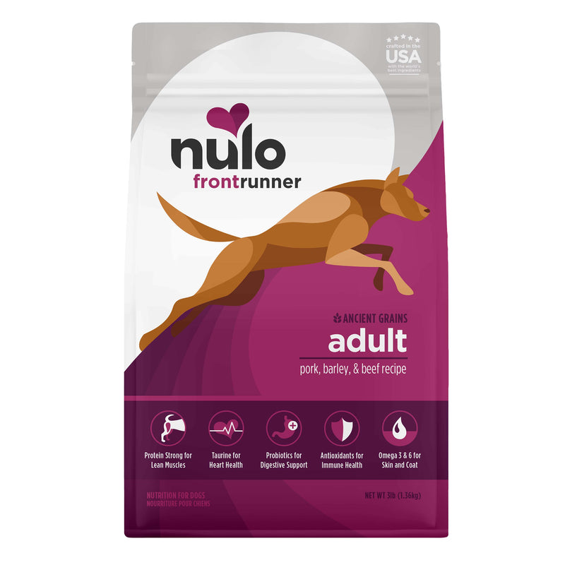 Nulo Frontrunner Pork, Barley, & Beef Dry Dog Food