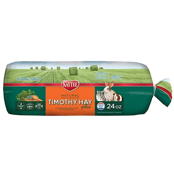 Kaytee Timothy Hay Plus Small Animal Treats, 24 oz.
