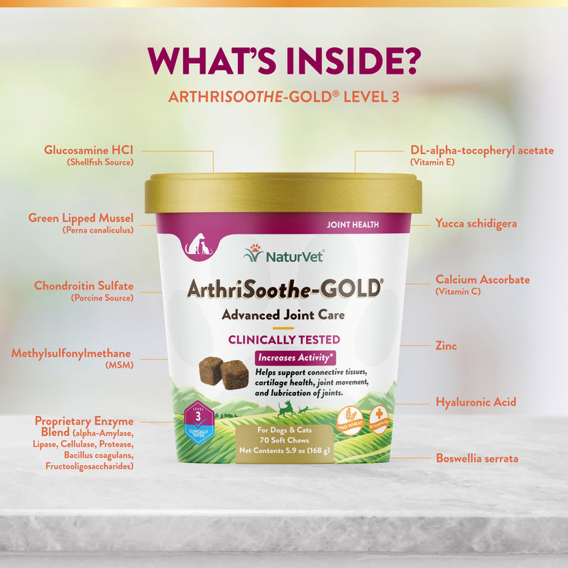 NaturVet Arthrisoothe Gold Soft Chew