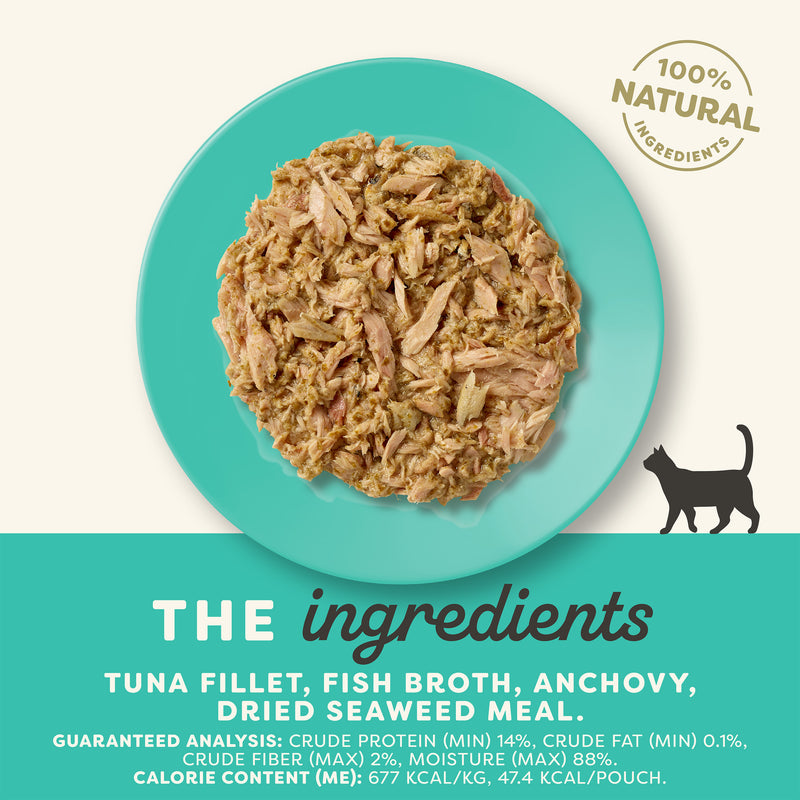 Applaws Cat Pouch 2.47oz Tuna with Whole Anchovy & Seaweed