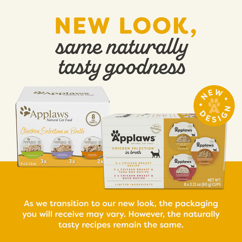 Applaws Cat Pot 8x2.12oz Multipack Chicken Selection in Broth