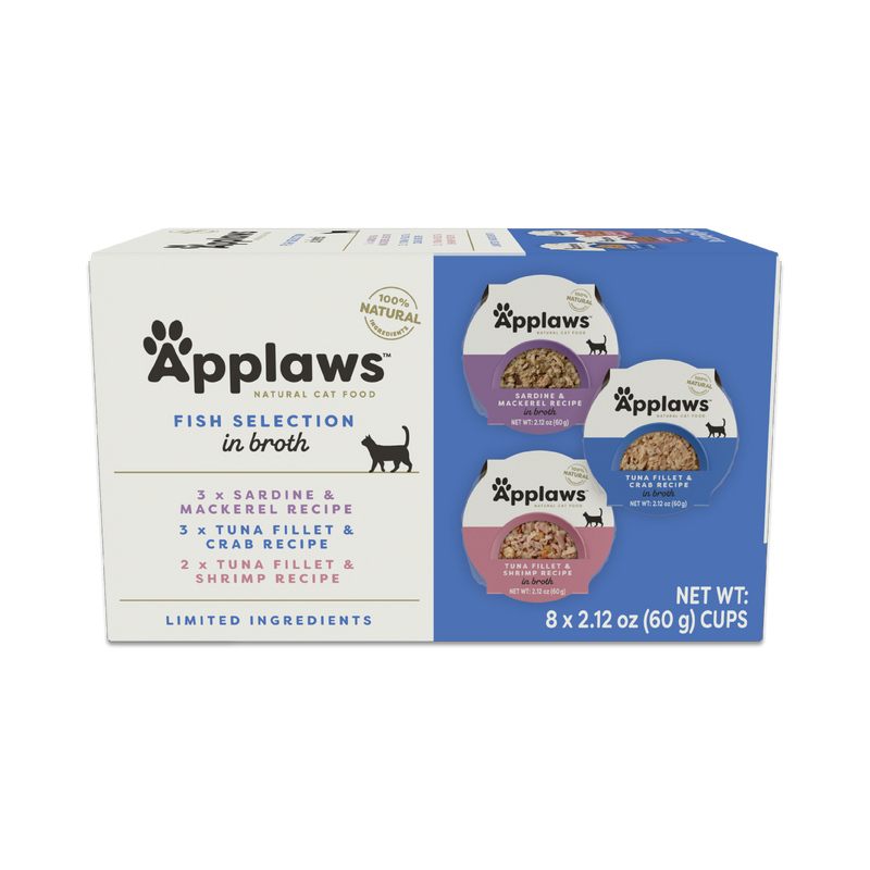 Applaws Cat Pot 8x2.12oz Multipack Fish Selection in Broth