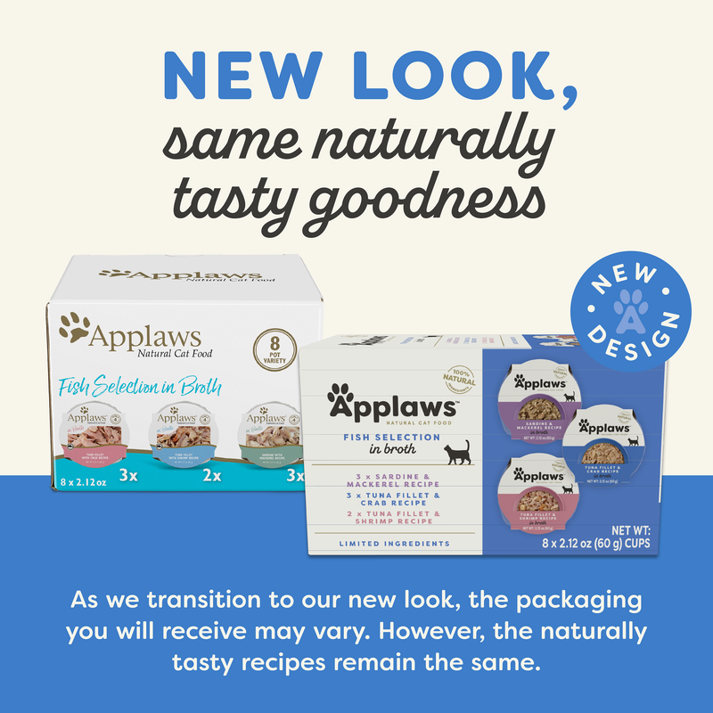 Applaws Cat Pot 8x2.12oz Multipack Fish Selection in Broth