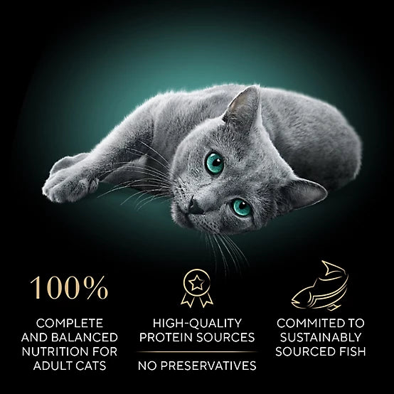 Sheba Perfect Portions All Life Stages Salmon/Tuna/White Fish Cuts Wet Cat Food Pack, 2.6 oz., Pack of 24 Twin-Pack Trays