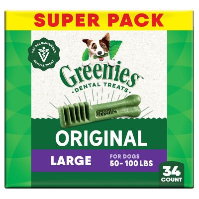 Greenies Dental Dog Treats for Large Dogs 50-100 lb.