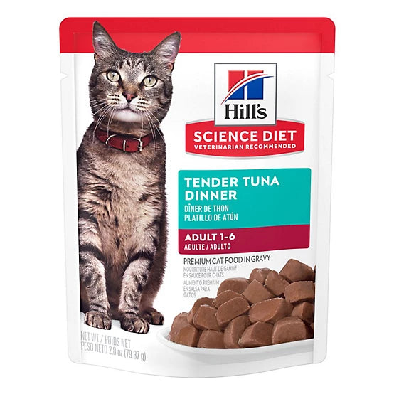 Hill's Science Diet Adult Tender Tuna Dinner Wet Cat Food, 2.8 oz