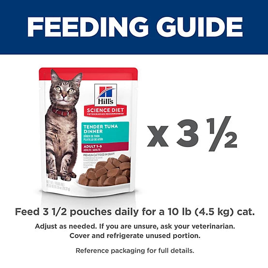 Hill's Science Diet Adult Tender Tuna Dinner Wet Cat Food, 2.8 oz