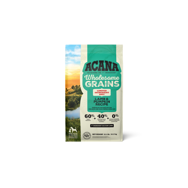 ACANA Wholesome Grains Lamb & Pumpkin 22.5lb