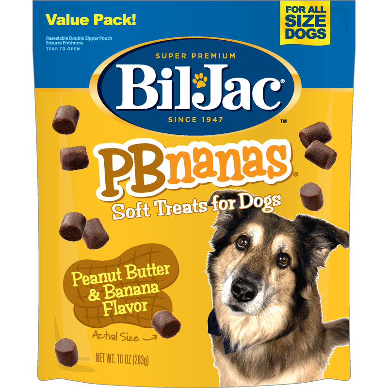 Bil-Jac 10 oz PBnanas Dry Dog Treat