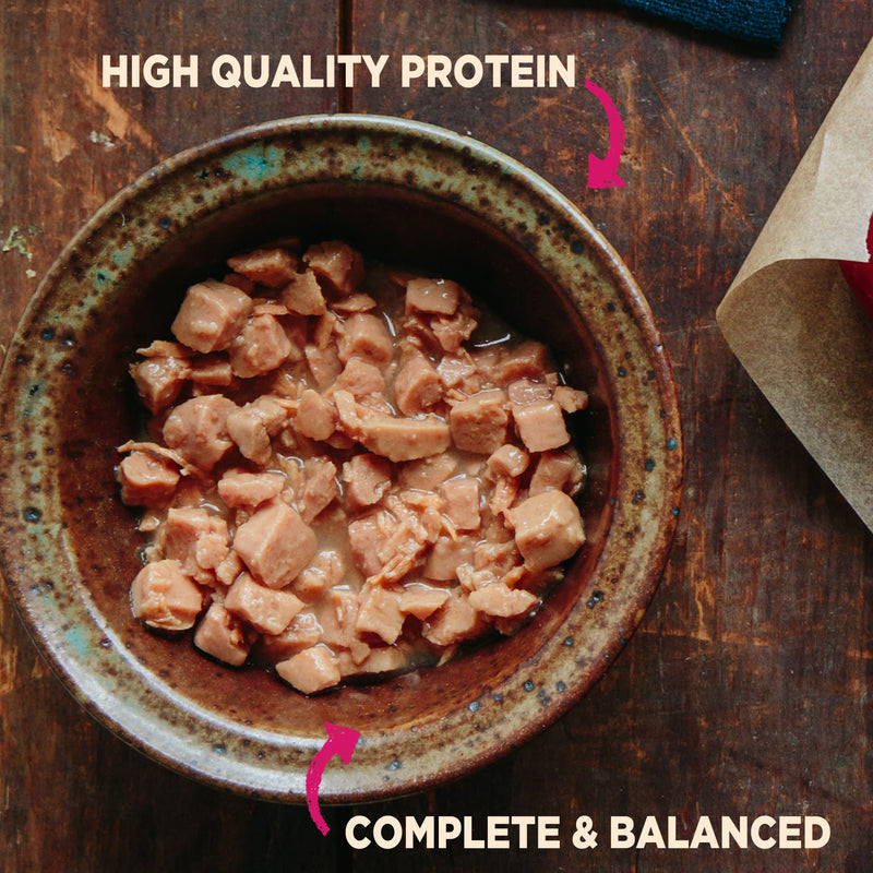 Wellness CORE Natural Grain Free Small Breed Mini Meals Wet Dog Food, Chunky Chicken & Chicken Liver Entrée in Gravy, 3-Ounce Pouch