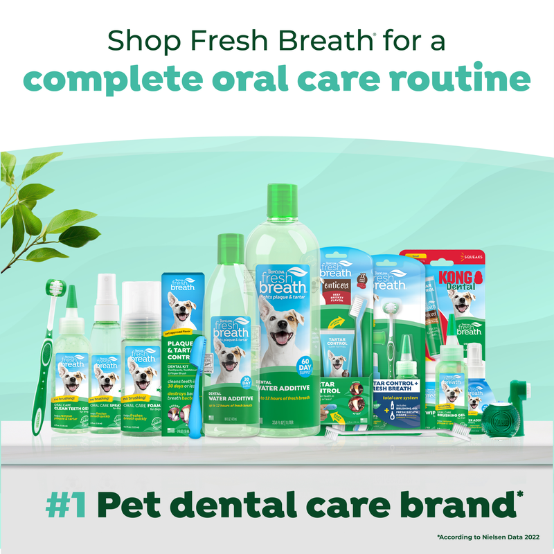 TropiClean Fresh Breath Triple Flex Toothbrush for Large Dogs