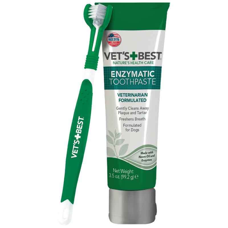 Vet's Best Dental Care Kit with Toothbrush and Gel 3.5ozVet's Best Dental Care Kit with Toothbrush and Gel 3.5oz