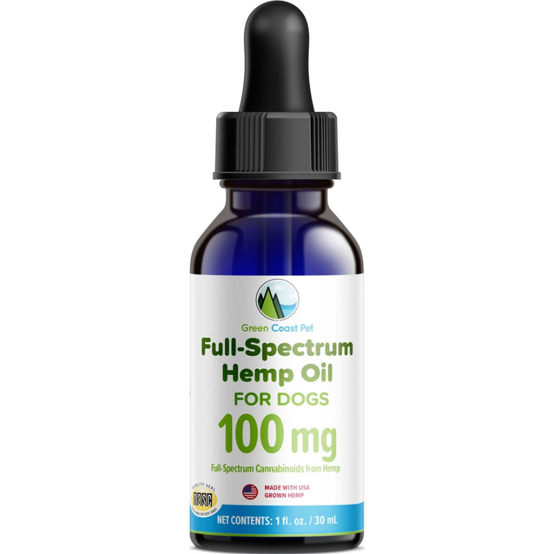 Green Coast Pet 100MG Hemp Tincture Oil For Dogs