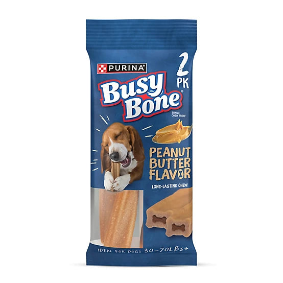 Purina Busy Bone Busy Bone 7 oz. 2 ct. Peanut Butter Small/Medium