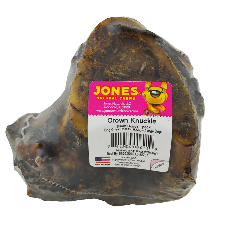 Jones Natural Chews Crown Knuckle Beef Dog Bone