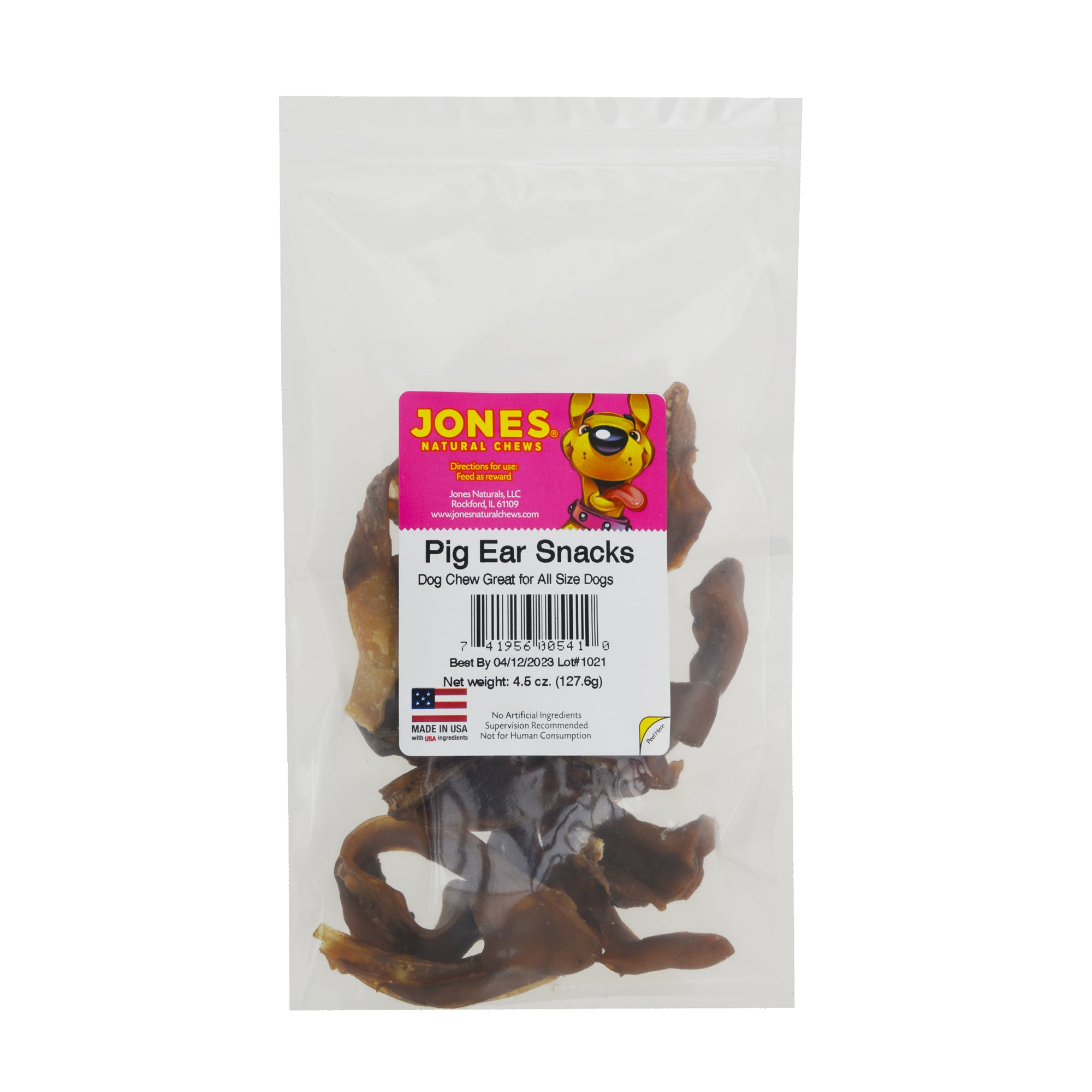 thumbnail image 2 of 123 Treats Pig Chews For Dogs – 50 Count Mix Sizes, 100% Natural Long-Lasting 2 of 2