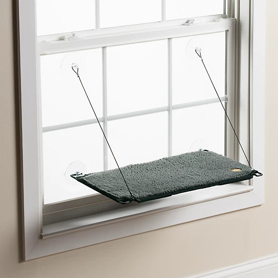 K&H Pet Products Window Lounger Cat Hammock Self-Warming, 12 in. x 23 in.