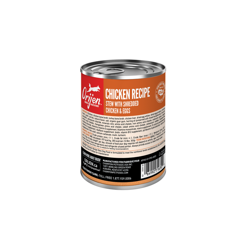 ORIJEN Premium Wet Dog Food Chicken Recipe, 12.8oz