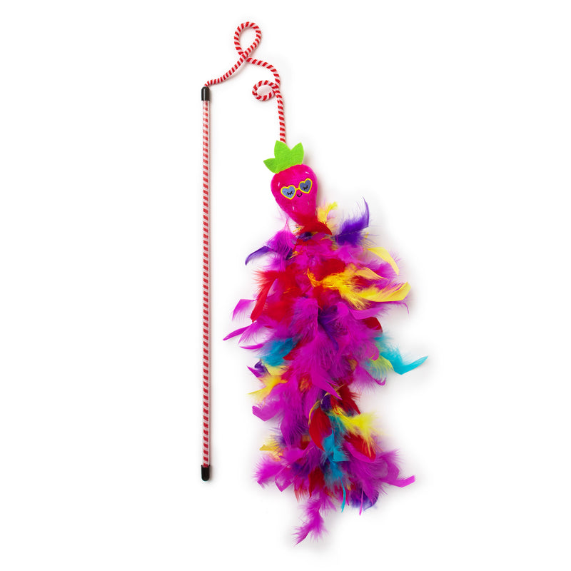 Quirky Kitty Sassy Strawpurry Super Feather Wand