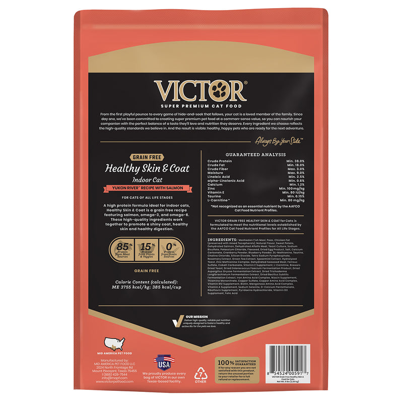 Victor Grain Free Healthy Skin & Coat Indoor Cat Food
