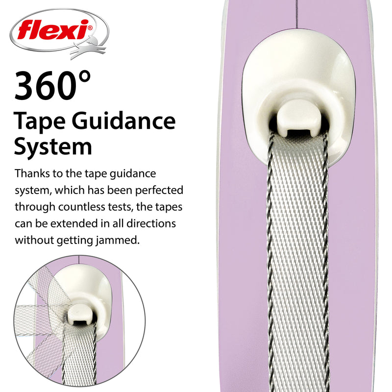 Flexi Comfort 10ft Tape Dog and Cat Leash in Rose XSM up to 26lbs