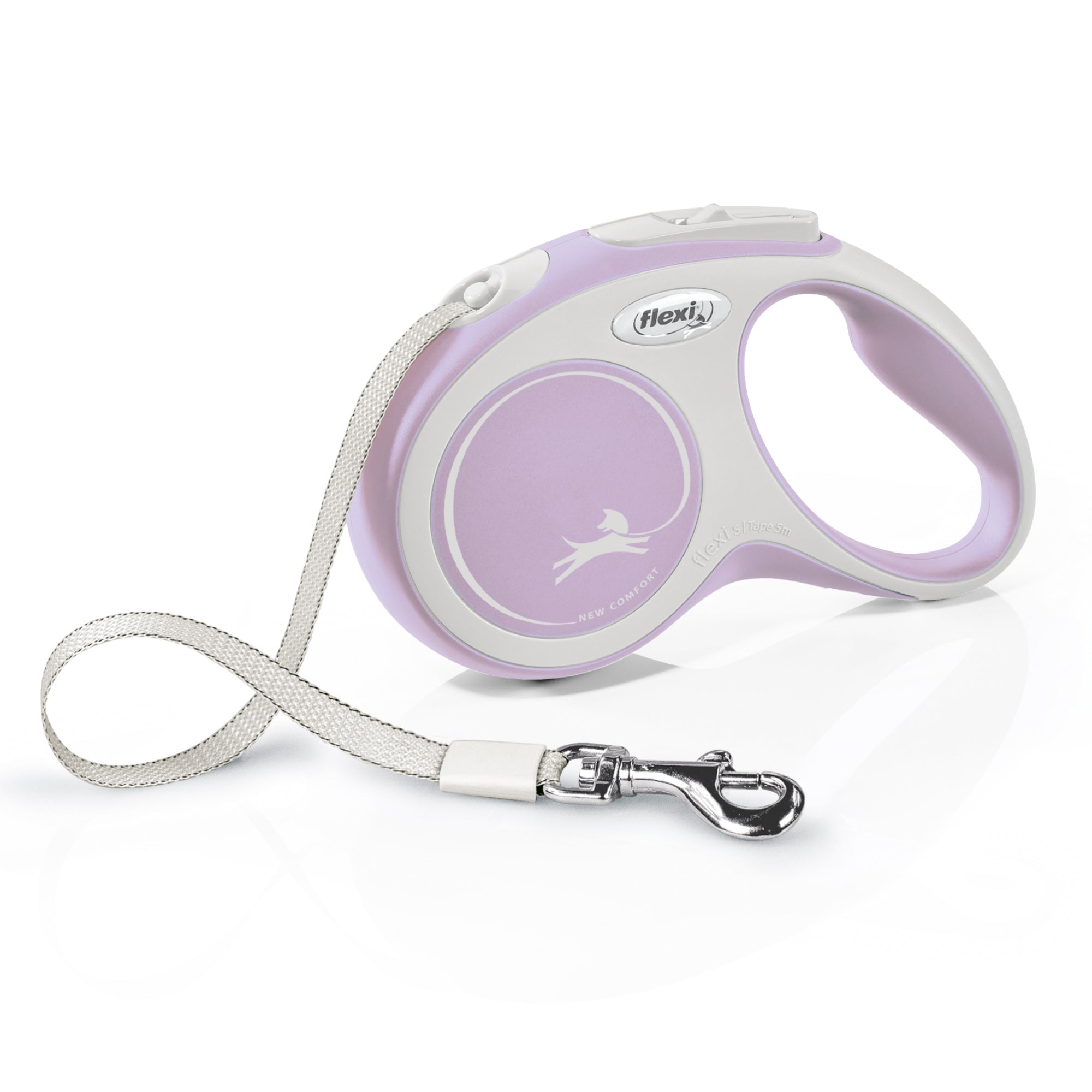 Flexi New Comfort Small Retractable 16 ft Tape Leash, Pink