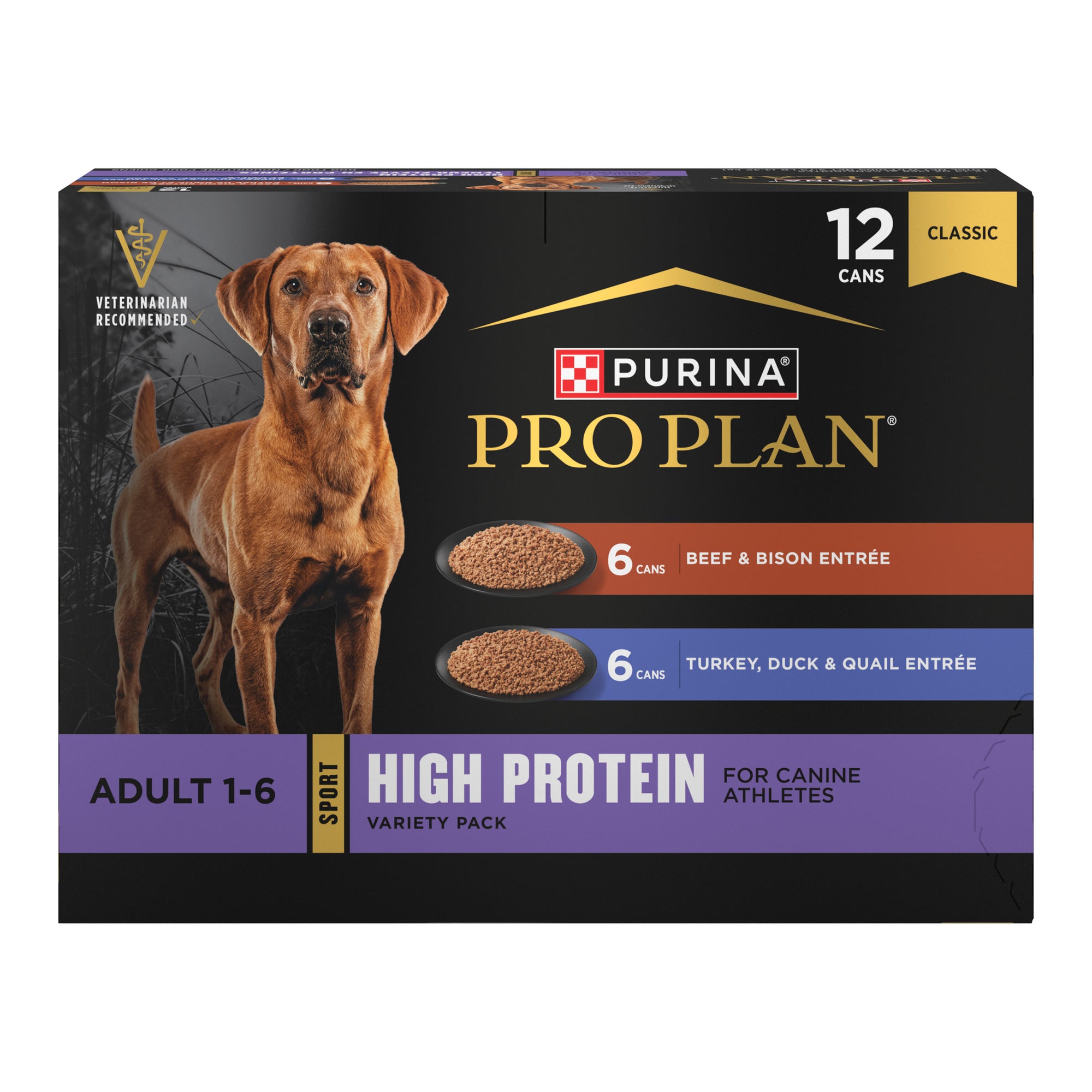 Purina Pro Plan Sport High Protein Wet Dog Food, Beef and Bison