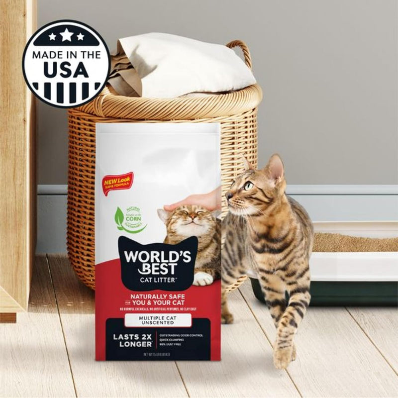 World's Best Cat Litter® 15lb Multiple Cat Unscented