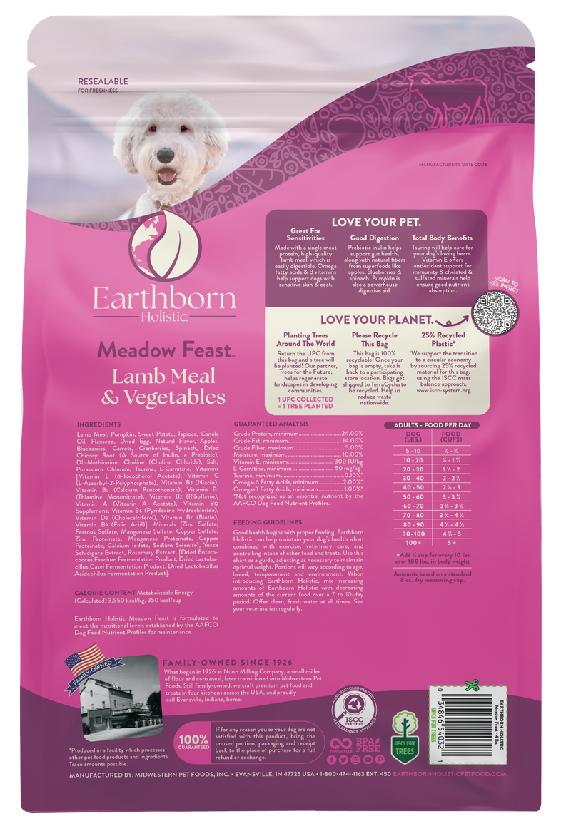 Earthborn Holistic Meadow Feast for Adult Dogs