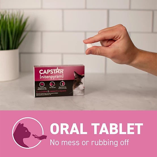 Capstar Oral Flea Treatment Tablets for Cats, 6 ct.