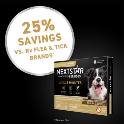 NextStar Fast-Acting Flea and Tick Treatment for Medium Dog 23-44 lb., 3 ct.