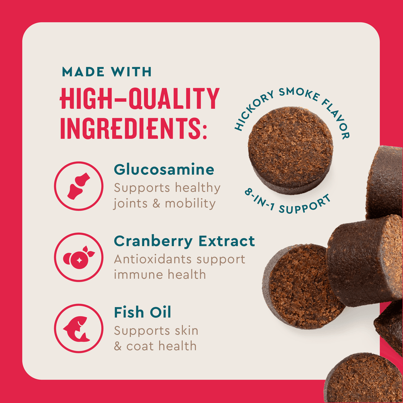 VETIQ 8-in-1 Multifunctional Dog Chew 60 count