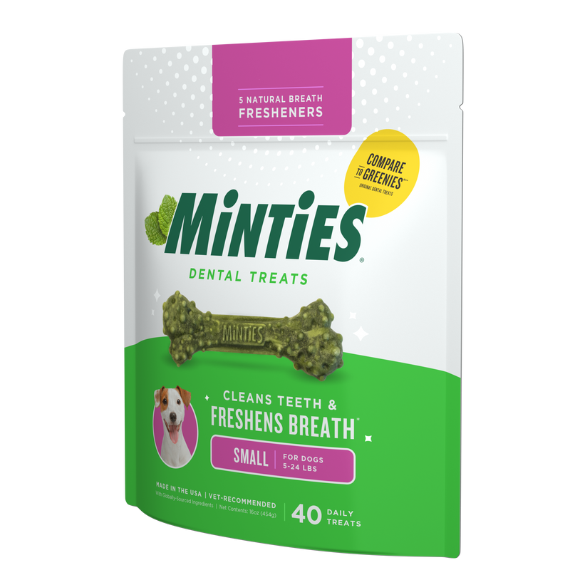 Minties Dog Dental Bone Treats Tiny/Small 16oz