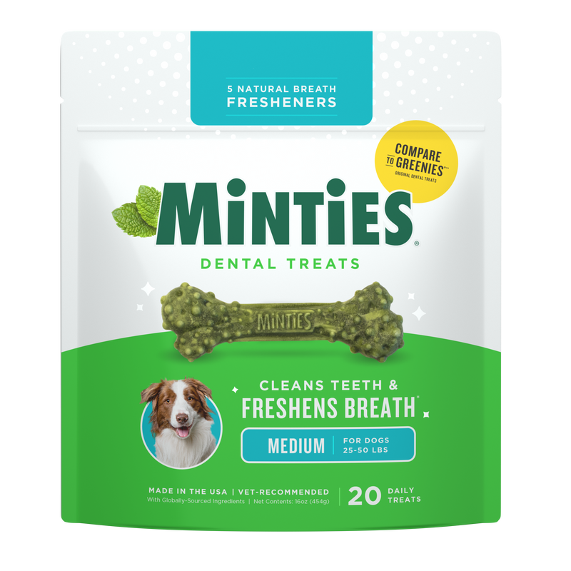 Minties Dog Dental Bone Treats Medium