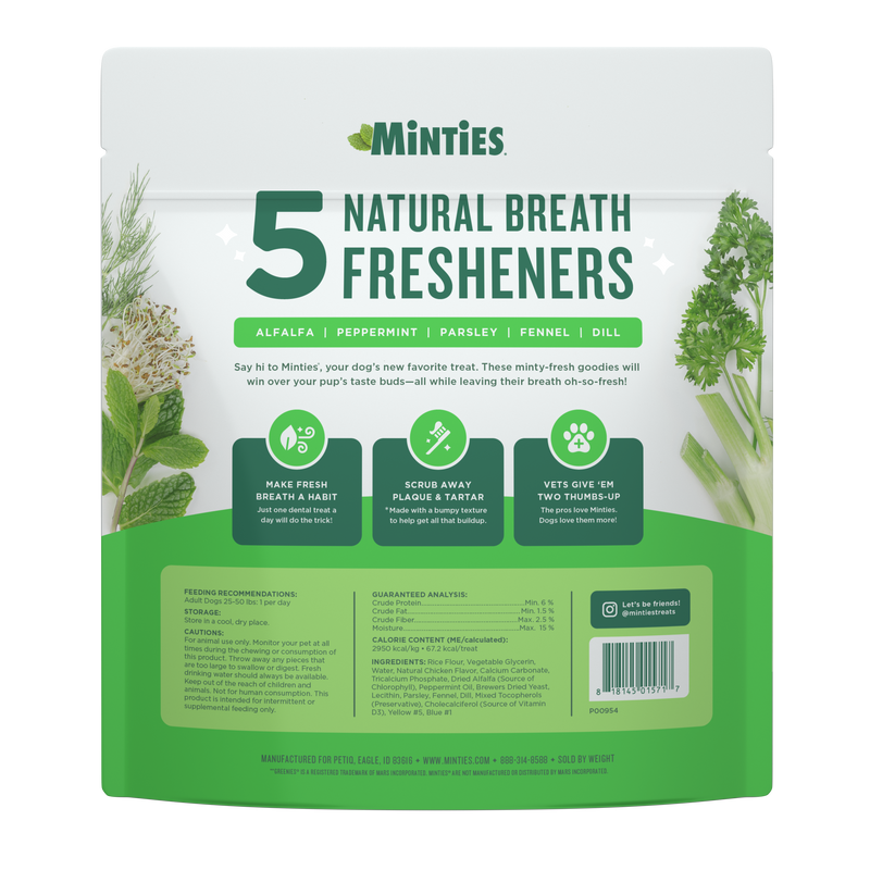 Minties Dog Dental Bone Treats Medium