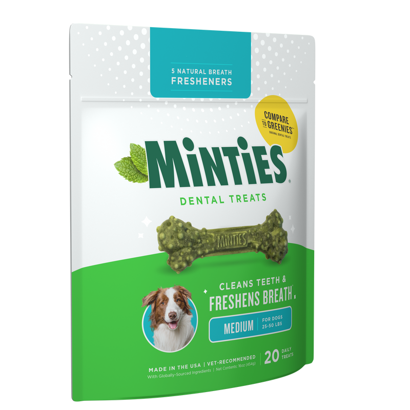 Minties Dog Dental Bone Treats Medium