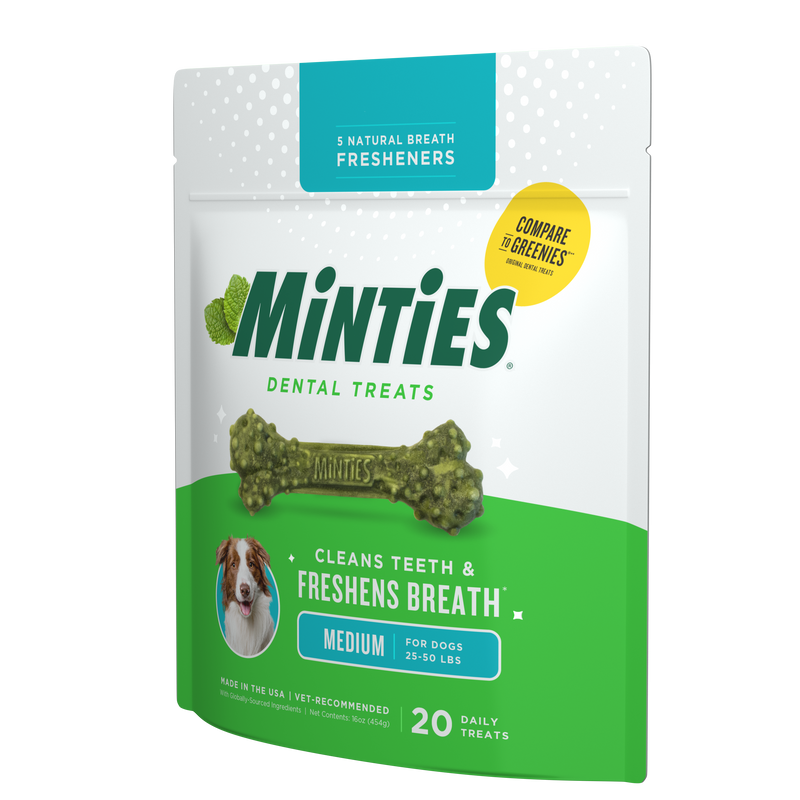 Minties Dog Dental Bone Treats Medium