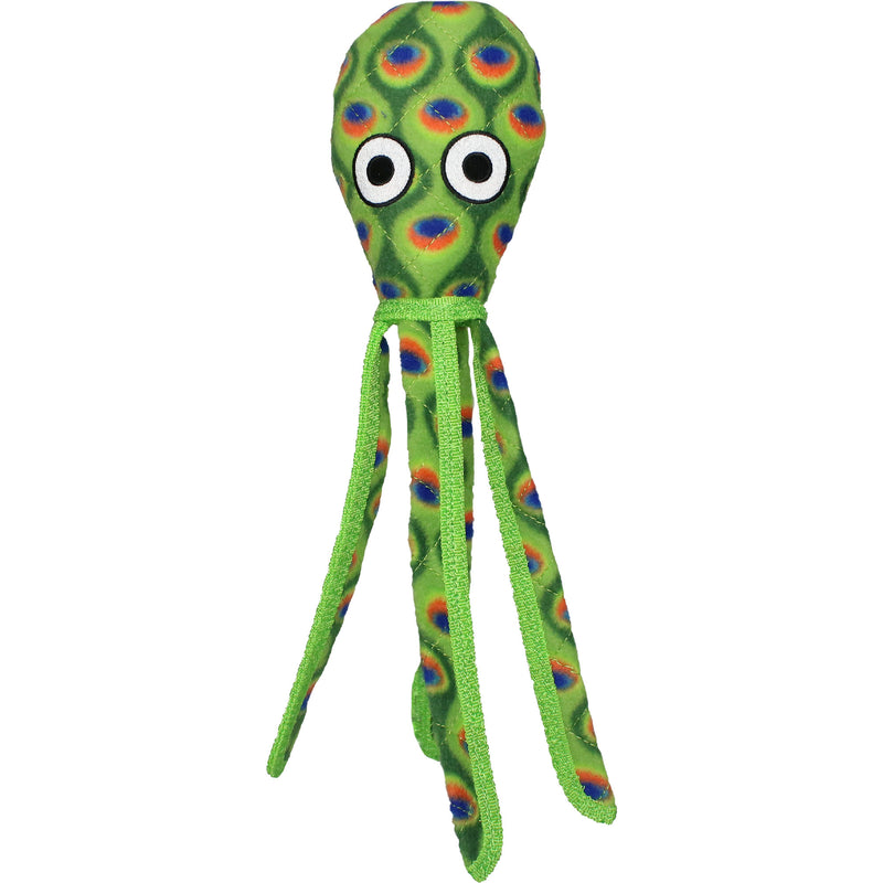 Tuffy Ocean Creature Squid Green, Dog Toy