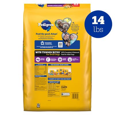 Pedigree Tender Bites for Small Dogs Adult Dry Dog Food, 14 lb.