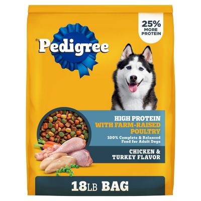PEDIGREE High Protein Adult Dry Dog Food Chicken and Turkey Flavor