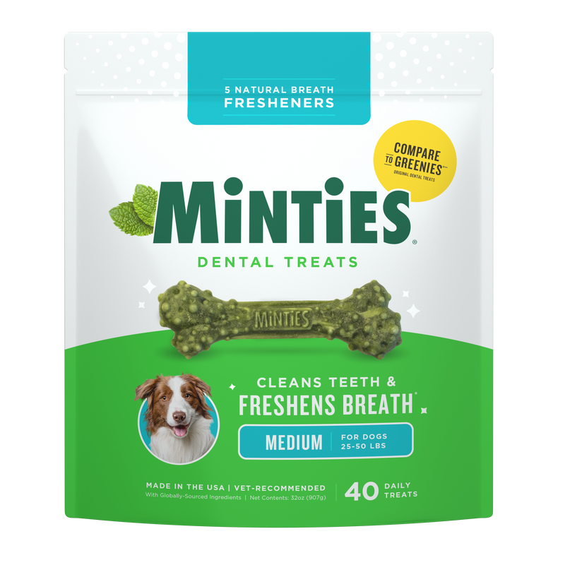 Minties Dog Dental Bone Treats Medium