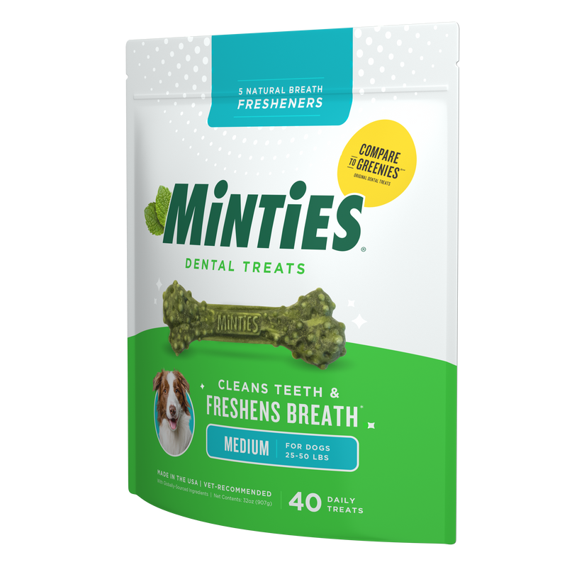 Minties Dog Dental Bone Treats Medium