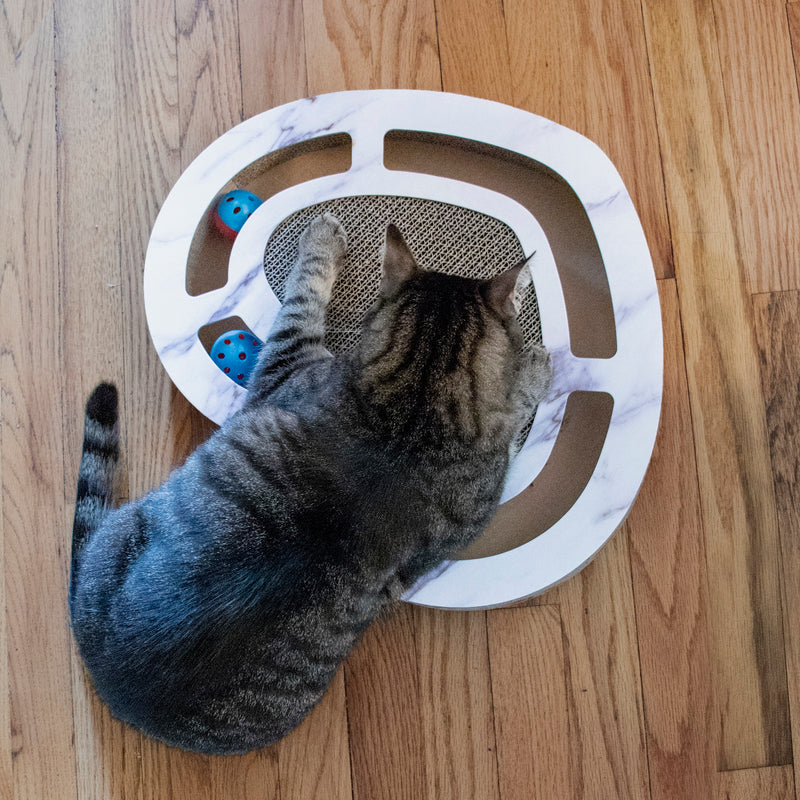 FurHaven Busy Box Corrugated Cat Scratcher with Catnip - Heart